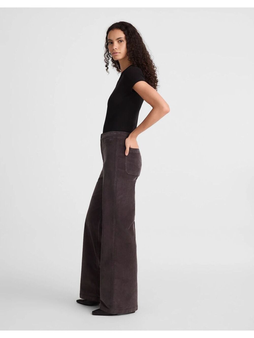 NWT The Wide-Leg Pant in Corduroy - Size 25 - MSRP $138 - Picture 5 of 6